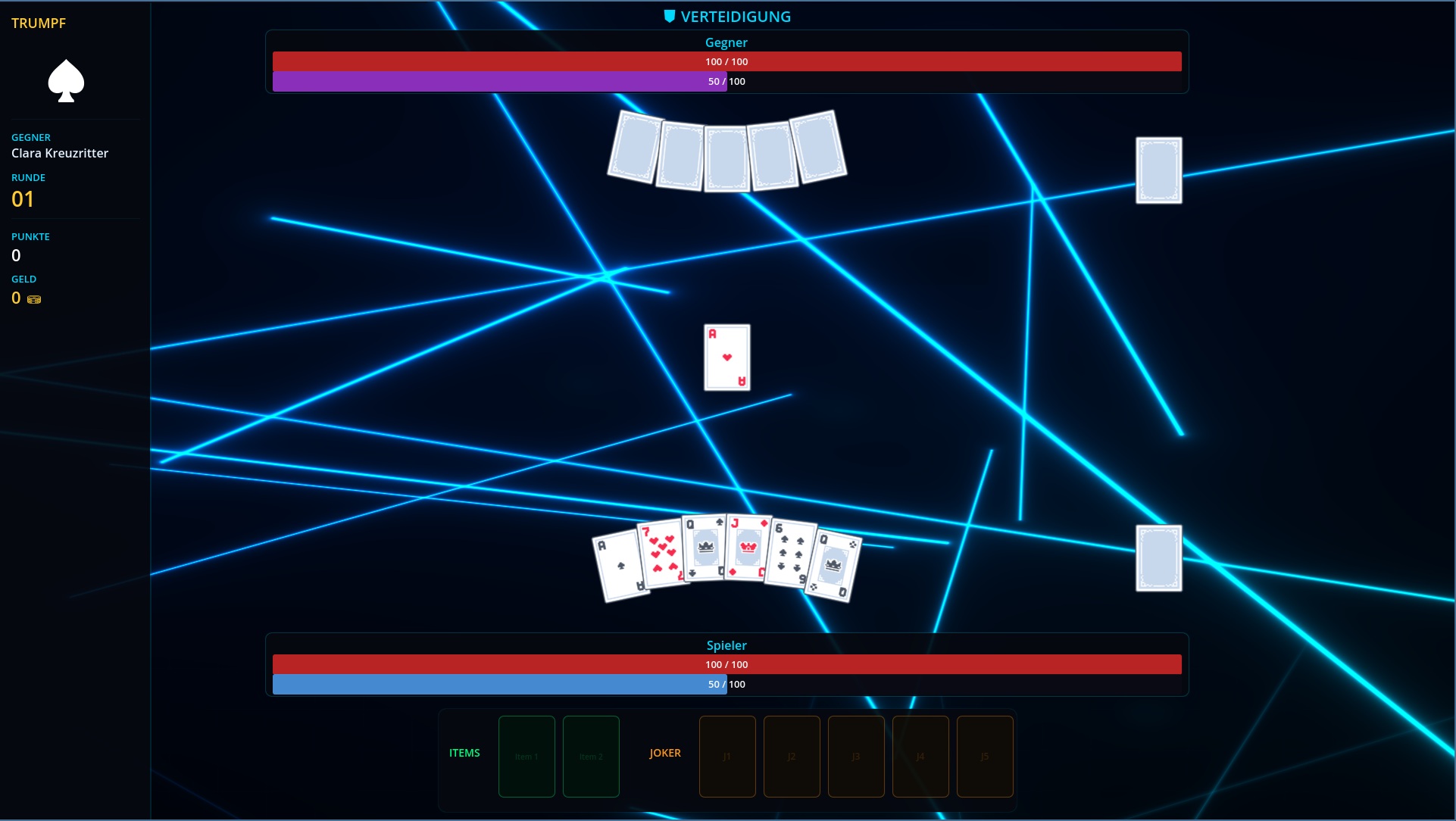 Durogue Gameplay – Verteidigung