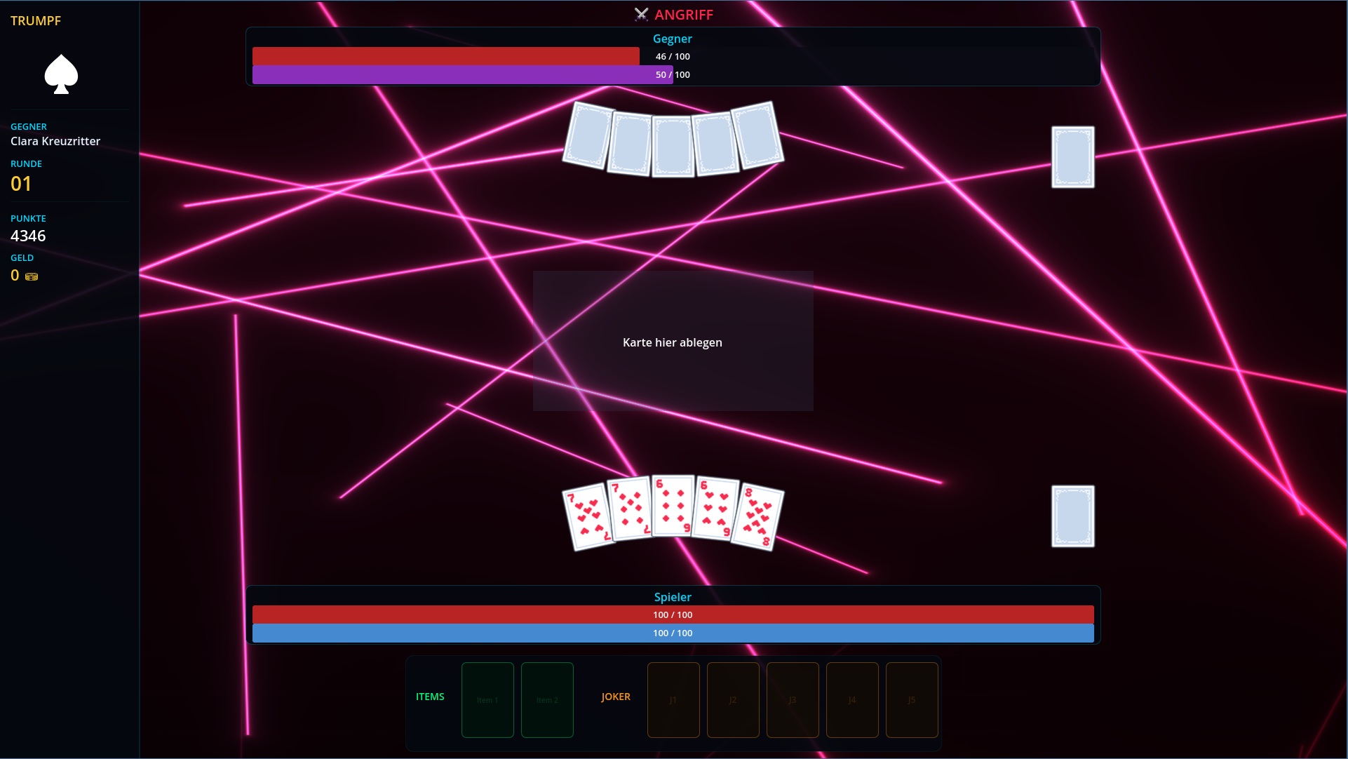 Durogue Gameplay – Angriff