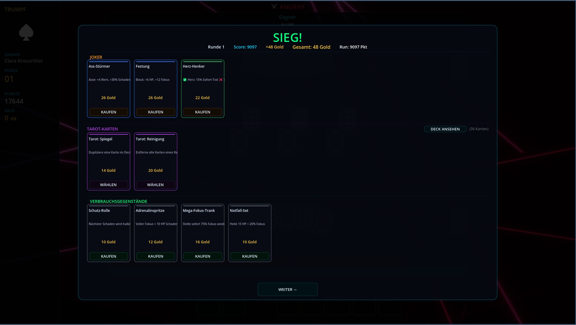Durogue – Shop & Belohnungen